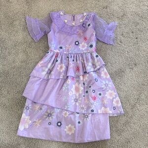 Floral Purple Kids Dress